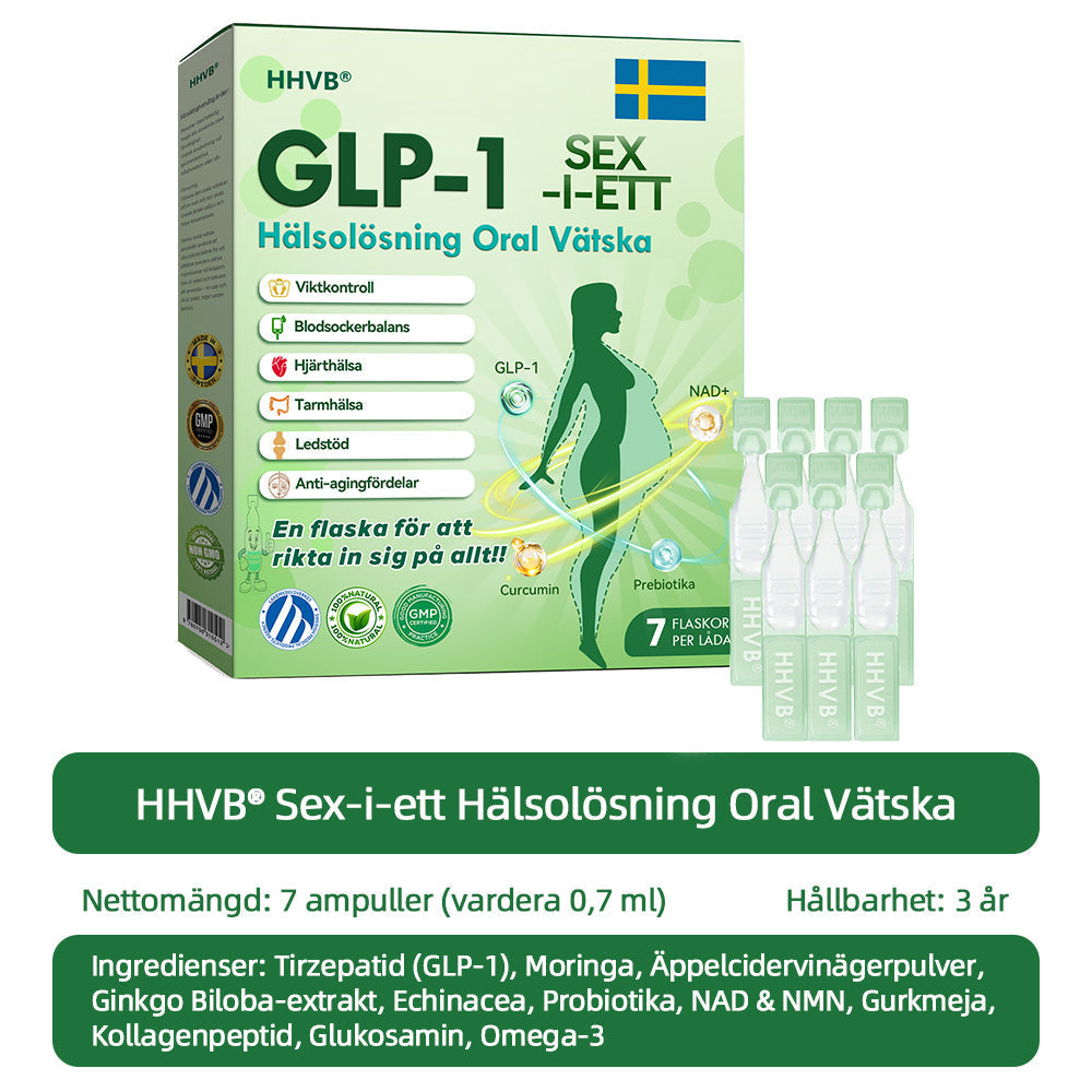 Officiell butik | đđđđÂźđ§đ§đđđ-đ SIX-IN-ONE HĂ€lsolösning Oral VĂ€tska (En dos varje dag â synliga resultat pĂ„ bara 7 dagar) â
För fetma, hjÀrt-kÀrlhÀlsa, diabetes, sömnapné, ledproblem och mer