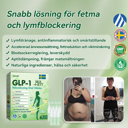 Officiell butik | 𝐇𝐇𝐕𝐁®🎁🎁𝐆𝐋𝐏-𝟏 SIX-IN-ONE Hälsolösning Oral Vätska (En dos varje dag – synliga resultat på bara 7 dagar) ✅ För fetma, hjärt-kärlhälsa, diabetes, sömnapné, ledproblem och mer 🎁